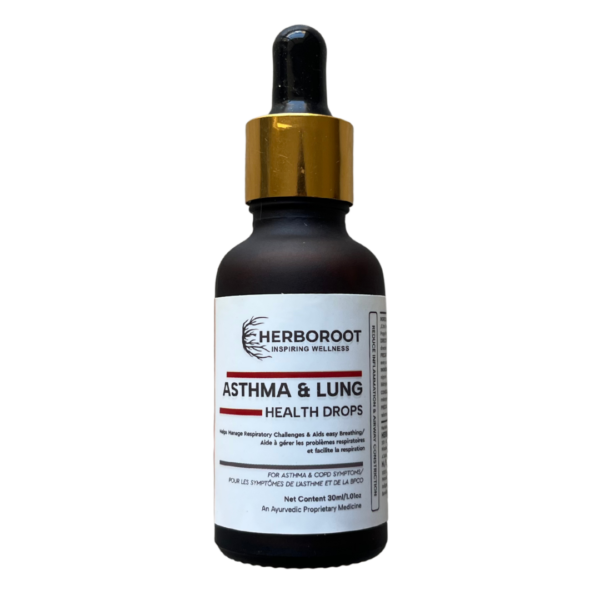 Herboroot Asthma Drops for easy breathing and respiratory health support